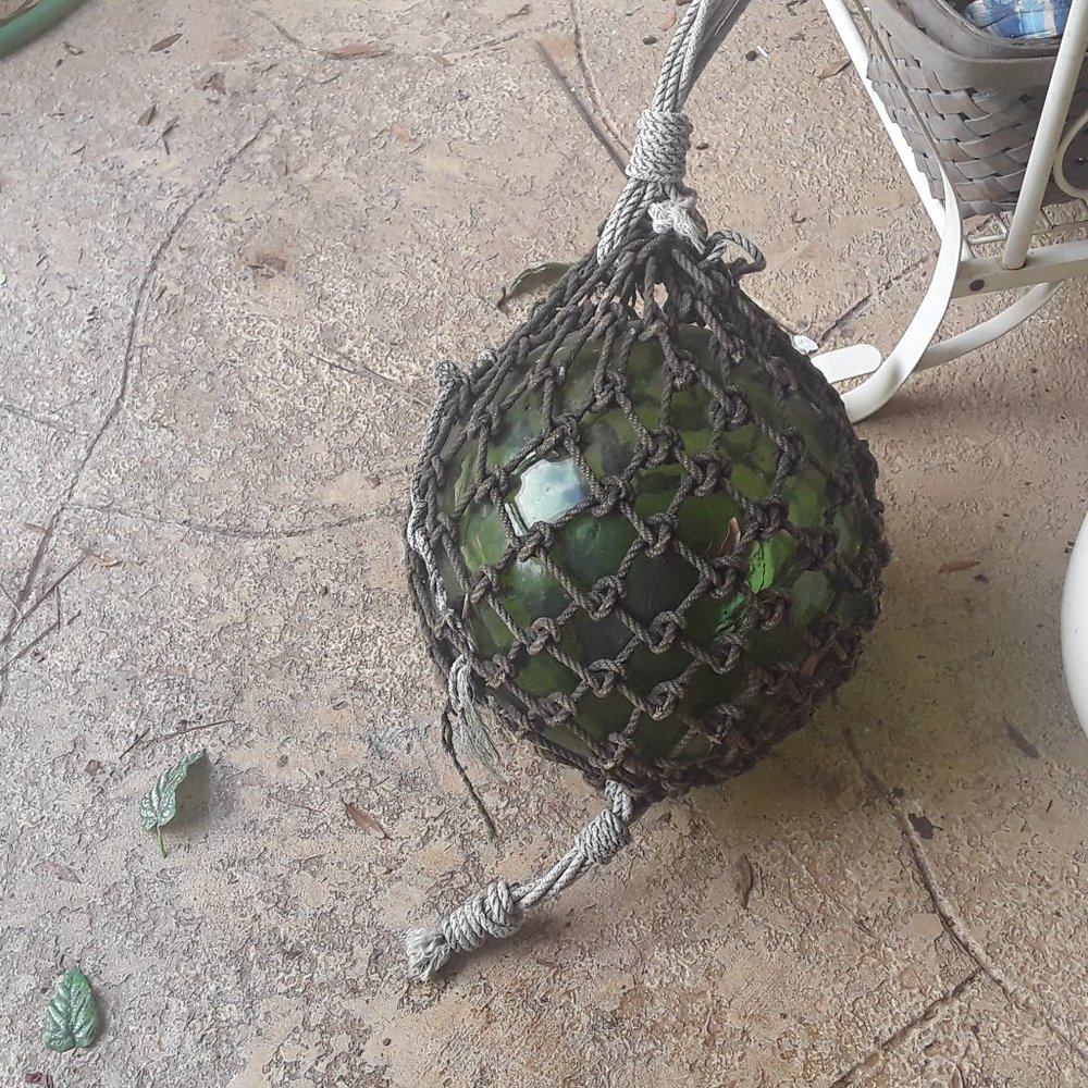 SALE Vintage Itallian Glass Net Float